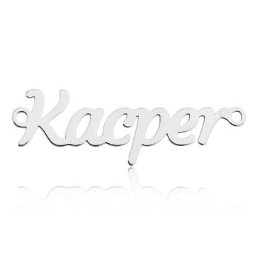 Zawieszka / Łącznik Imię Kacper, srebro 925 BL KACPER - 0,4 mm