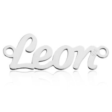 Zawieszka / Łącznik Imię Leon, srebro 925 BL LEON - 0,4 mm