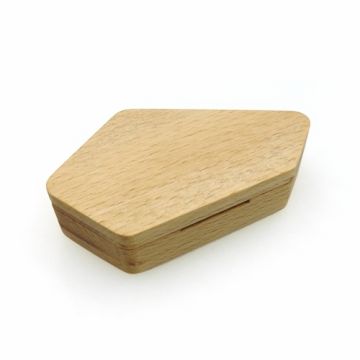 Ozdobne drewniane pudełko na biżuterię - z gąbką, 9,3 x 5,4 cm PD02