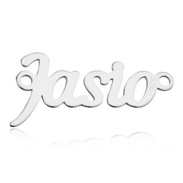 Zawieszka / Łącznik Imię Jasio, srebro 925 BL JASIO - 0,4 mm