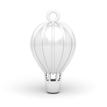Zawieszka ozdobna - balon, srebro 925 P01