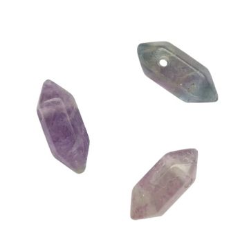 Kamień naturalny Fluoryt - grot, sopel, amulet - mały 20x9 mm 