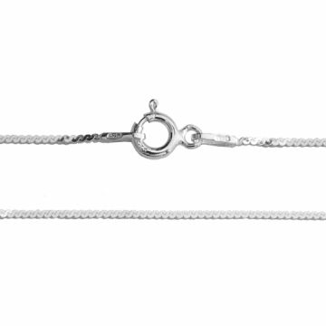 Łańcuszek srebrny - splot serpentynowy, próba 925 SERPENTINA30N - 45 cm