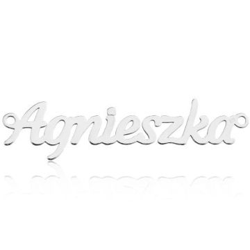 Zawieszka / Łącznik Imię Agnieszka, srebro 925 BL AGNIESZKA - 0,4 mm