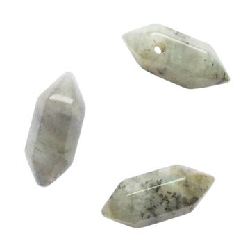 Kamień naturalny Labradoryt - grot, sopel, amulet - mały 20x9 mm 