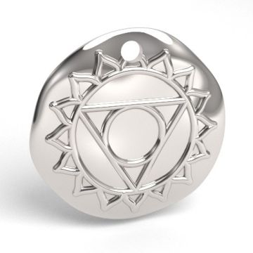 Decorative pendant - Throat Chakra, silver 925 S-CHARM 704