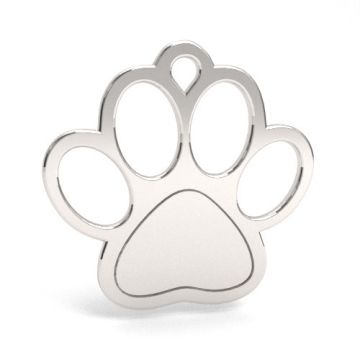 Engravable Charm - Dogs Paw, Silver 925 BL 955 - 0,4 mm