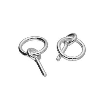 Head pins with ring 10 mm, Silver 925, TYP C 10