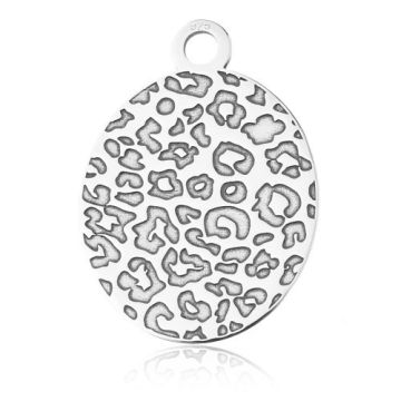 Charm Leopard Pattern, silver 925 BL 861 - 0,4 mm