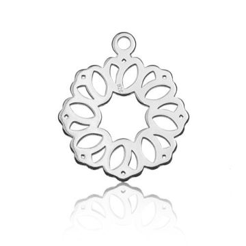 Charm Flower open-work Silver 925 BL 442 - 0,4 mm