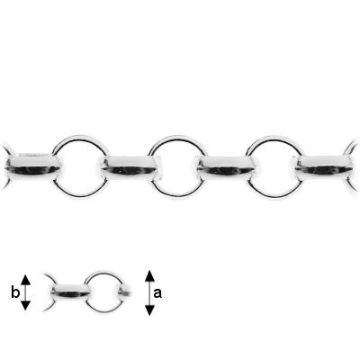 Łańcuch ROLO 035 F:2,10, srebro próby 925