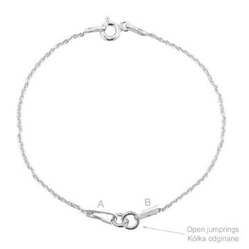 Bracelet Finding Anker Silver 925 20 CM