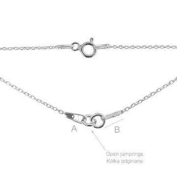 Baza do naszyjnika srebro próba 925 S-CHAIN 2 (20+24 CM)