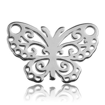 Charm/Connector Butterfly Silver 925 BL 253 - 0,8 mm