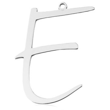 Charm Big Letter E, silver 925 BL 819 - 0,8 mm