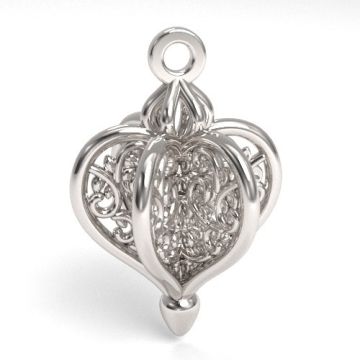 Decorative pendant with oriental pattern, silver 925 S-CHARM 758