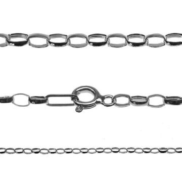 Silver Chain Ovals Silver 925 R116 - 45 cm