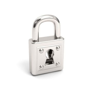 Decorative pendant - padlock, lock, Silver 925 S-CHARM 767