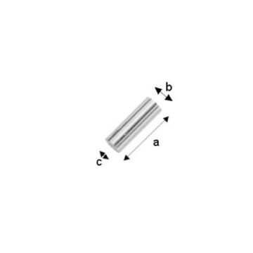 Cut tube straight 5 mm Silver 925 RURP - 1,5 mm /  5 mm