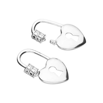 Decorative charm, heart lock, Silver 925 WKR 10