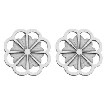 Earrings/earstuds Flowers, Silver 925 SZ 790