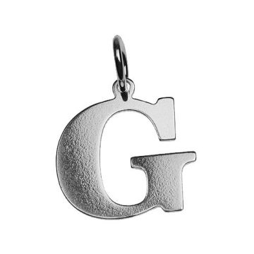 Charm LETTER 'G' Silver 925 BL G - 0,4 mm