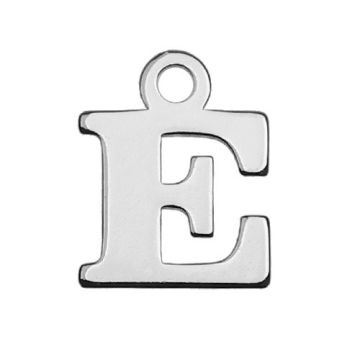 Charm Letter 'E' Silver 925 MBL E - 0,4 mm