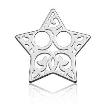 Charm 'Celebrity' Star open-work Silver 925 BL 433 - 0,4 mm