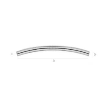 Cut tube arc 25 mm Silver 925 RURL M - 2,0 mm/25 mm