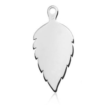 Charm Engravable Leaf Silver 925 BL 513 - 0,4 mm