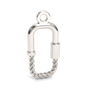 Decorative pendant - chubby baby lock, Silver 925 S-CHARM 766