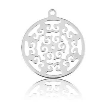 Charm open-work ROSETTE Silver 925 BL 95 - 0,4 mm