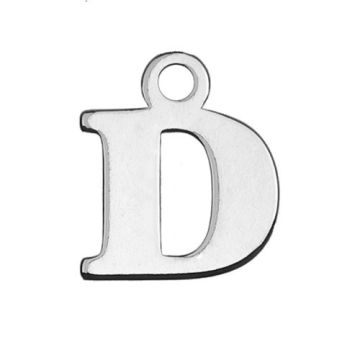 Charm Letter 'D' Silver 925 MBL D - 0,4 mm