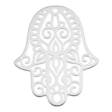 Pendant open-work Hamsa Silver 925 BIG BL 9 - 0,8 mm