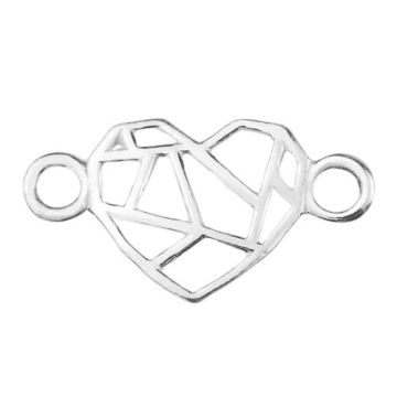 Connector Heart, silver 925 S-CHARM 580