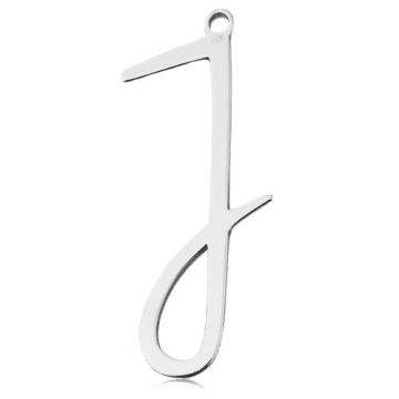 Charm Big Letter J, silver 925 BL 824 - 0,8 mm