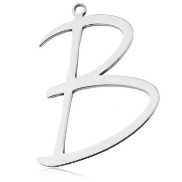 Charm Big Letter B, silver 925 BL 816 - 0,8 mm