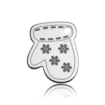 Charm Glow - Engraved Snowflakes Silver 925 BL 37 - 0,4 mm