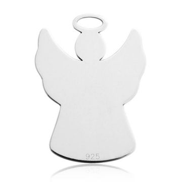 Engravable Charm angel Silver 925 BL 601 - 0,4 mm