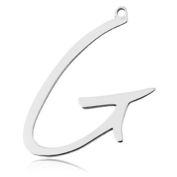 Charm Big Letter G, silver 925 BL 821 - 0,8 mm