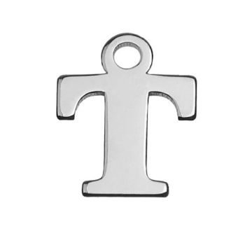 Charm Letter 'T' Silver 925 MBL T - 0,4 mm