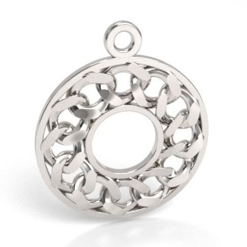 Decorative pendant with chain pattern, silver 925 S-CHARM 682