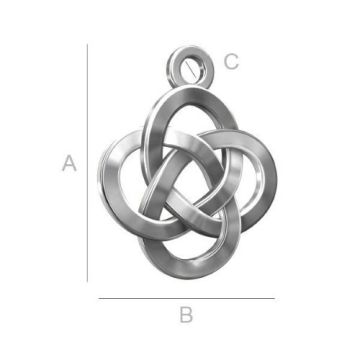 Charm Celtic Style Silver 925 ODL-00029