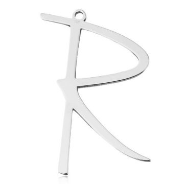 Charm Big Letter R, silver 925 BL 833 - 0,8 mm