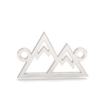 Decorative charm with mountains, silver 925 BL 926 - 0,8 mm