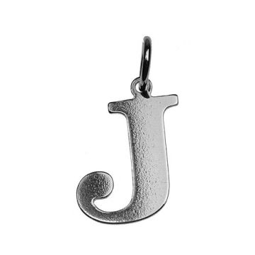 Charm LETTER 'J' Silver 925 BL J - 0,4 mm