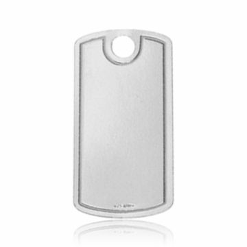 DOG TAG for engraving Silver 925 LASER-DOG TAG 1 - 0,4 mm