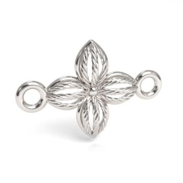 Connector Flower, silver 925 S-CHARM 636