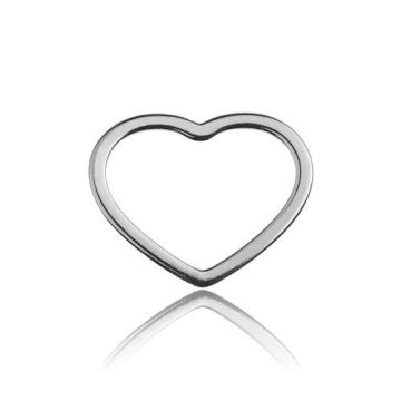 Charm/Connector Heart Silver 925 BL 251 - 0,4 mm