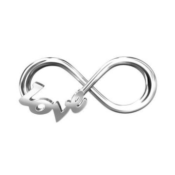 Connector Infinity-Love Silver 925, L-5